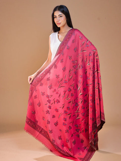 Women's Kani Floral Wool Shawl